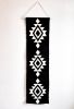 Wall Hanging – Black & Ivory Geometric Tapestry | Wall Hangings by Mumo Toronto. Item composed of cotton compatible with boho and contemporary style