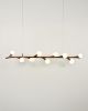Arborlux Horizontal Pendant | Pendants by Oehl. Item made of oak wood & copper compatible with minimalism and mid century modern style