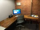 Reclaimed Wood L Desk | Tables by Urban Wood Goods. Item made of wood & steel
