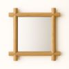 Frame Mirror, Handmade Solid Wood, Minimal and Detailed Look | Decorative Objects by Flek Design. Item composed of wood in minimalism or mid century modern style