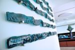 Waves Glass Sculpture | Wall Sculpture in Wall Hangings by ARCHIGLASS by Urbanowicz. Item made of glass compatible with minimalism and contemporary style