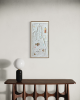 Totem T3015 A | Mixed Media in Paintings by Michael Denny Art, LLC. Item made of bamboo & cotton compatible with minimalism and contemporary style