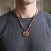 Premium 2cm Zhaji Lhamo Thangka Wealth Amulet Pendant Art | Ornament in Decorative Objects by Dynasty Artisan. Item composed of metal in contemporary or eclectic & maximalism style