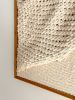 Duality | Framed Textural Tapestry | Wall Hangings by Ana Salazar Atelier. Item composed of oak wood and cotton in minimalism or contemporary style