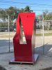 Custom aluminum sculpture. Powder-coated. | Public Sculptures by Avidon Design | Reeves Art + Design in Houston. Item made of steel works with minimalism & contemporary style