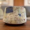Handmade Hand-Painted Monoprint Decorative Bowl | Decorative Objects by cursive m ceramics. Item composed of stoneware