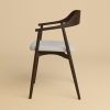 Smoked Oak Chair - MIKURA by Lebanto | Lounge Chair in Chairs by Lebanto. Item composed of oak wood & fabric compatible with minimalism and contemporary style