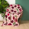 Cherry Throw Blanket | Linens & Bedding by Superstitchous. Item made of cotton compatible with contemporary and eclectic & maximalism style