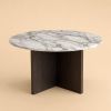White Marble and Oak Dining Table - HAKATA by Lebanto | Tables by Lebanto. Item composed of oak wood and marble in minimalism or contemporary style