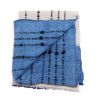 Mari Serene Blue Gray Calming Hues Hand Woven Hand Knotted T | Throw in Linens & Bedding by Studio Variously. Item in minimalism or contemporary style