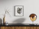 Tulip Vine Original Ink Painting | Watercolor Painting in Paintings by Kelly Watson. Item made of paper works with contemporary & eclectic & maximalism style