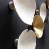 Set Of 6 Calla Lilies - White & Metallic Gold | Wall Sculpture in Wall Hangings by Elizabeth Prince Ceramics. Item composed of ceramic compatible with mid century modern and contemporary style
