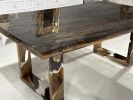 Special Tree Bark & Moss Epoxy Table | Dining Table in Tables by Tinella Wood. Item composed of oak wood in minimalism or art deco style