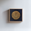 Golden Moon | Oil And Acrylic Painting in Paintings by Berezart. Item made of canvas works with minimalism & contemporary style