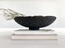 Bean Soot Decorative Bowl Paper Mache Material | Decorative Objects by TM Olson Collection. Item made of paper works with minimalism & japandi style