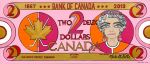 Two Dollar Bill Canadian | Oil And Acrylic Painting in Paintings by Michelle Vella Art. Item made of canvas with synthetic