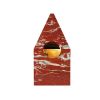 "Nostalgia" marble jewerly chest in red and Yellow Siena | Decorative Box in Decorative Objects by Carcino Design. Item composed of marble in minimalism or contemporary style
