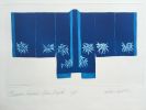 Blue Bright Bamboo Kimono | Prints by Anna Toppin. Item composed of paper