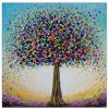 Original textured painting of tree in blossom.   Inspired by | Oil And Acrylic Painting in Paintings by DaggArt. Item composed of synthetic