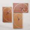 Fibonacci Spiral Clock | Decorative Objects by Carol Jackson Furniture. Item made of wood
