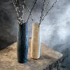 Ceramic Distressed Textured Off White Vase | Vases & Vessels by Elena Miller. Item made of ceramic works with contemporary & modern style