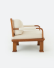 Rattan Detailed Walnut Lounge Armchair | Chairs by ALPAQ STUDIO. Item made of walnut works with minimalism & contemporary style