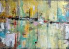 "Somewhere" | Oil And Acrylic Painting in Paintings by Shirly Maimom Art. Item composed of canvas in contemporary or art deco style