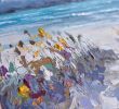 "Wild beach" original palette knife oil | Oil And Acrylic Painting in Paintings by OXYPOINT. Item in contemporary or mediterranean style