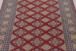 Vintage Bokhara Rug in Saturated Red with Geometric Patterns | Area Rug in Rugs by Rug and Kilim