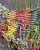 Textural Mixed Media Fiber Wall Art | Tapestry in Wall Hangings by Calla Michaelides Lokku | Children's Museum of Denver at Marsico Campus in Denver. Item composed of fabric & fiber compatible with contemporary and eclectic & maximalism style