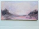 Under the curving sky - Warm earthy abstract landscape | Oil And Acrylic Painting in Paintings by Jennifer Baker Fine Art. Item made of linen works with contemporary style