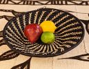 Large Black White Woven Basket | Storage Basket in Storage by Reflektion Design. Item made of fiber works with boho & minimalism style