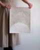 Sakura Moonset (Framed or Unframed) | Mixed Media by Vacarda Design. Item made of cotton