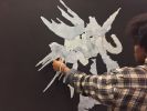 “Mashup explosivity” | Wall Sculpture in Wall Hangings by Eirini Linardaki | Lower Eastside Girls Club in New York