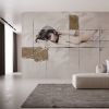 Handcrafted textured wallpaper - MM0101 | Wall Treatments by Affreschi & Affreschi. Item made of paper compatible with minimalism and contemporary style