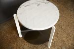 "Ternary" Side Table Steel | Tables by Joe Cauvel of Cauv Design. Item made of steel with marble