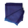 Cobalt Blue Herringbone Plush Soft Merino Handwoven Throw | Linens & Bedding by Studio Variously. Item in contemporary style