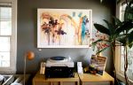 Palace (For Frankenthaler & Matisse) | Oil And Acrylic Painting in Paintings by Caroline Wright. Item composed of canvas & paper