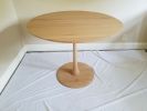 White Oak Pedestal Dining Table | Tables by Alex Buehler. Item made of oak wood