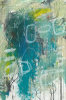 'Peacock' | Paintings by Christina Twomey Art + Design. Item composed of canvas compatible with minimalism and contemporary style