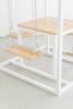 White 4-Seater SwingTable Cedar | Picnic Table in Tables by SwingTables. Item made of wood with steel