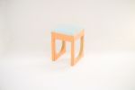 Short Acrylic-Top Stool | Chairs by akaye. Item composed of wood and steel in minimalism or contemporary style