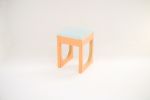 Short Acrylic-Top Stool | Chairs by akaye. Item composed of wood and steel in minimalism or contemporary style