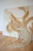 Corrientes IV | Embroidery in Wall Hangings by Mariana Baertl. Item made of canvas works with boho & japandi style