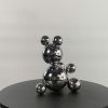 Small Stainless Steel Bear 'SAM' | Sculptures by IRENA TONE. Item composed of steel in minimalism or art deco style