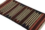 Vintage Afghan Kilim Rug with Polychromatic Stripes | Area Rug in Rugs by Rug and Kilim. Item made of wool