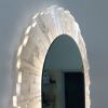 Arched Selenite Mirror back lit. | Wall Treatments by Ron Dier Design