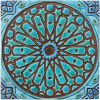 Turquoise Moroccan bathroom tiles handmade by gvega | Tiles by GVEGA. Item composed of marble compatible with boho and mediterranean style