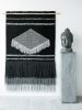 Boho - Modern Black and White Wall Hanging | Tapestry in Wall Hangings by Lale Studio & Shop. Item made of bamboo & fabric compatible with boho and contemporary style