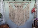 Beaded Boho Macrame Wall Hanging | Wall Hangings by Desert Indulgence. Item composed of wood and cotton in boho style